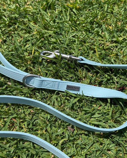 Vegan leather waterproof dog leash designed for daily walking